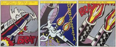 Roy LICHTENSTEIN (d’après) - Triptyque : As I opened fire, 1964, 3 lithographies offset 2