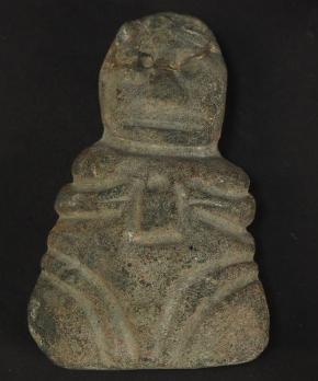 Statuette en pierre verte, Époque précolombienne Ier millénaire 2