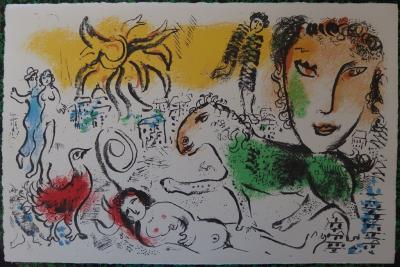 Marc CHAGALL - Le cheval vert, 1973 - Lithographie