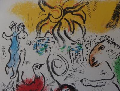 Marc CHAGALL - Le cheval vert, 1973, Lithographie 2