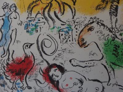 Marc CHAGALL - Le cheval vert, 1973 - Lithographie 2