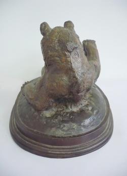 Antoine-Louis BARYE (1796-1875) - Ours assis n°1, Bronze signé 2