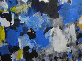 Nicolas NICOLOV - L’espace, Acrylique et gouache signée 2