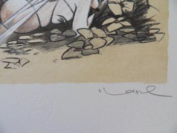 Régis LOISEL - La Fée Clochette pensive, Lithographie signée 2