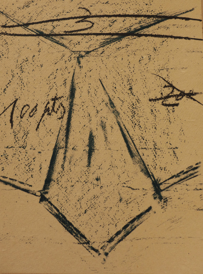 Antoni TAPIES - Lithographie originale issue du livre Llambrec material - 1975 2