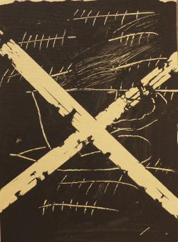 Antoni TAPIES - Lithographie originale issue du livre Llambrec material - 1975 2