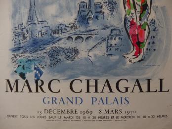 Marc CHAGALL - Le Magicien de Paris (Grand Palais 1969), Lithographie 2