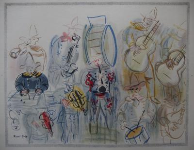 Raoul DUFY - La musique, Vers 1950, Lithographie signée 2