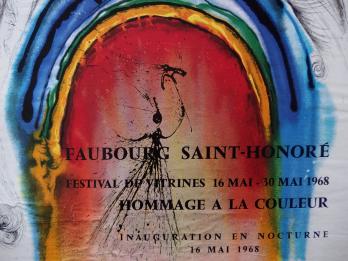 Salvador DALI - Festival des vitrines Mai 1968, Rare affiche originale 2