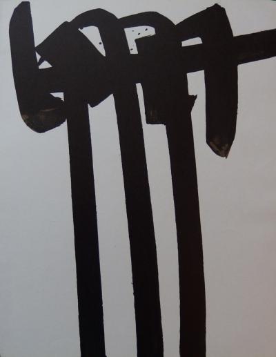 Pierre SOULAGES : Lithographie n°28, 1970 - Lithographie originale 2