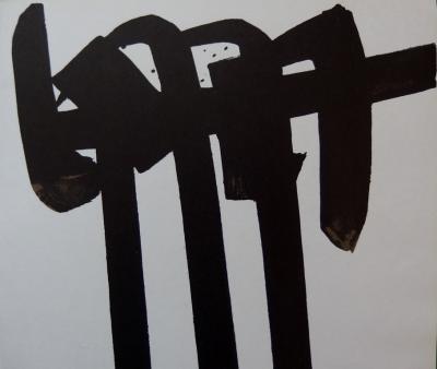 Pierre SOULAGES : Lithographie n°28, 1970 - Lithographie originale 2