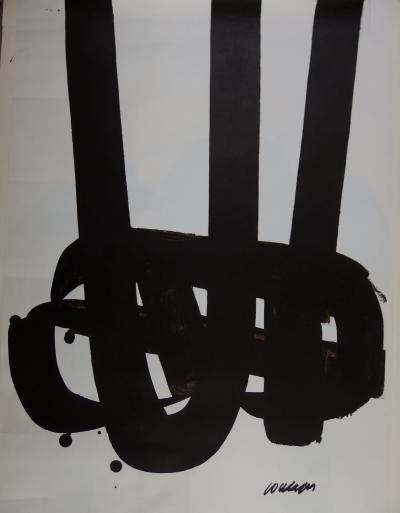 Pierre SOULAGES - Lithographie n°29, Lithographie originale signée - 1972 2