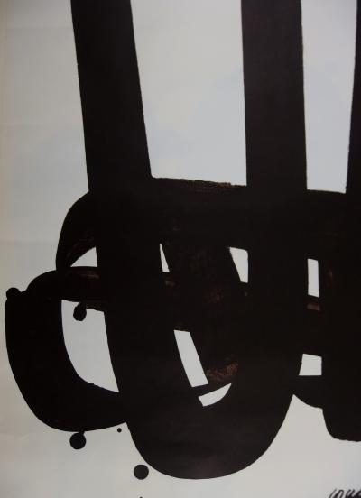 Pierre SOULAGES - Lithographie n°29, Lithographie originale signée - 1972 2