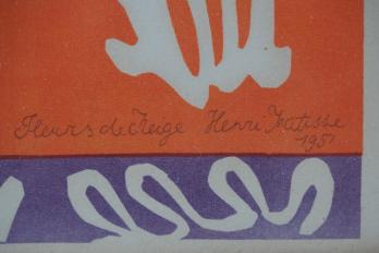 Henri MATISSE - Fleurs de Neige, Lithographie signée c. 1956 2