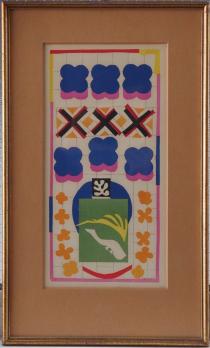 Henri MATISSE - Projet de vitrail, Lithographie signée c. 1956 2