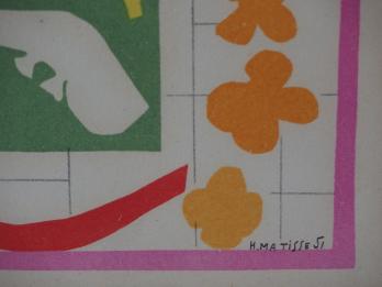 Henri MATISSE - Projet de vitrail, Lithographie signée c. 1956 2