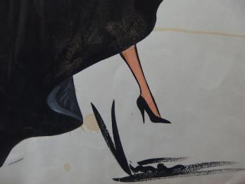 Jose Luis VINAS - Robe de soirée, c.1970, Aquarelle originale signée 2