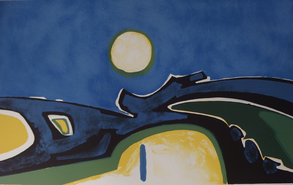 Antonio GUANSÉ Le grand soleil, 1971, Lithographie originale Art