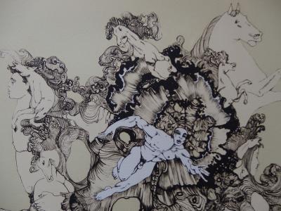 Didier MOREAU - L’éblouissement de mythologie, Lithographie originale signée 2