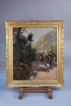 Louis DUMOULIN (1860-1924) - Porteur d’eau en Indochine, Huile sur toile signée 2