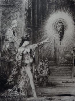 Gustave MOREAU - L’apparition, Rare Gravure 1878 2