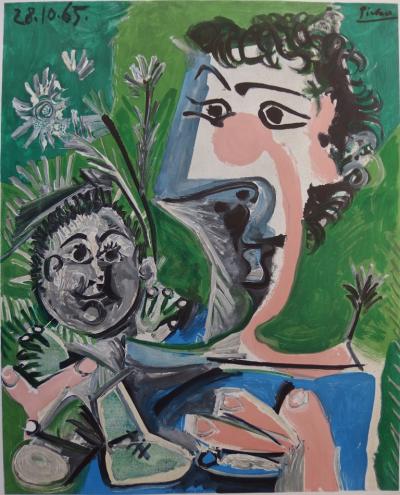 Pablo PICASSO (d’après) -  Sixième biennale de Peinture, 1966 - Affiche lithographique 2