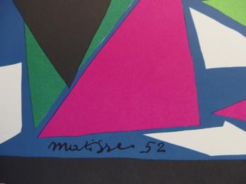 Henri MATISSE -  Formes géométriques, Affiche en lithographie originale (Mourlot) 2