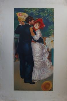 Pierre Auguste RENOIR - Danse à la campagne, lithographie 2