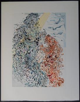 Salvador DALI - Opposition, 1961, Bois gravé original 2