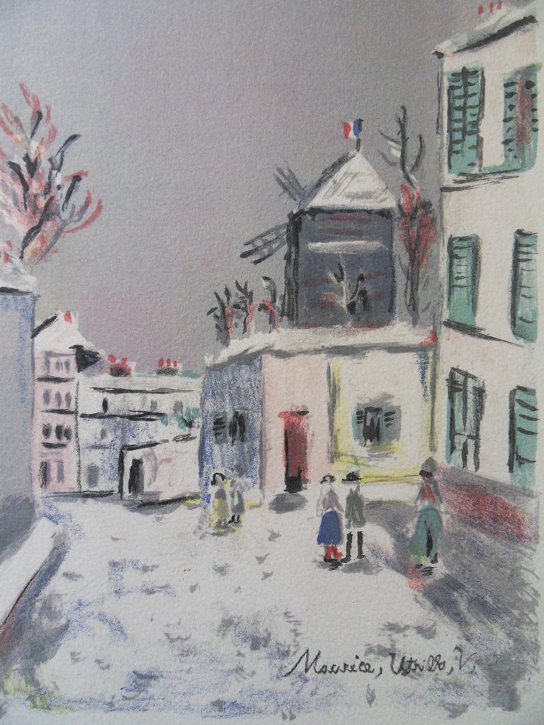 Maurice UTRILLO - Montmartre : le cabaret du Lapin Agile, original