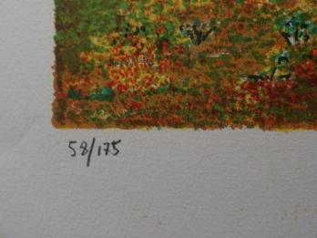 Lucien POUEDRAS - Les travaux du vendredi saint, Lithographie originale signée 2
