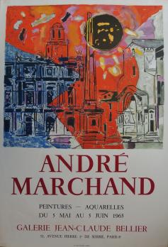 André MARCHAND - Soleil sur Arles, 1965, Lithographie signée 2