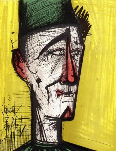 Bernard BUFFET (d’après) -  Le Clown Jaune - Lithographie originale 2