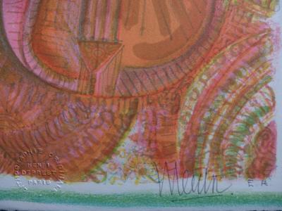 Blasco MENTOR - Clown violoncelliste, Lithographie originale 2