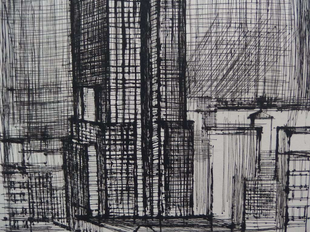 Bernard BUFFET - The Empire State Building, 1959, original signed