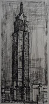 Bernard BUFFET - The Empire State Building, 1959, original signed