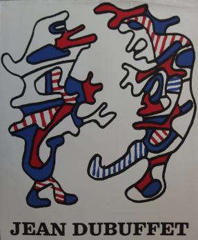 Jean DUBUFFET - Deux personnages, 1970, Affiche lithographique originale 2