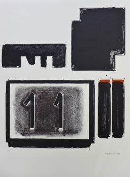 Sergi AGUILAR - AG 4, 1991, Lithographie originale signée 2