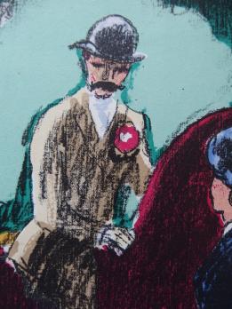 Kees VAN DONGEN - Rencontre au Bois, Lithographie originale signée 2