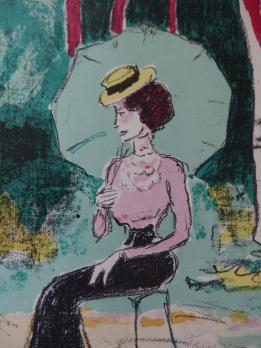 Kees VAN DONGEN - Rencontre au Bois, Lithographie originale signée 2