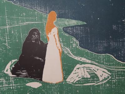 Edvard MUNCH (d’après) - Jeunesse et vieillesse, 1969 - Affiche lithographique originale 2