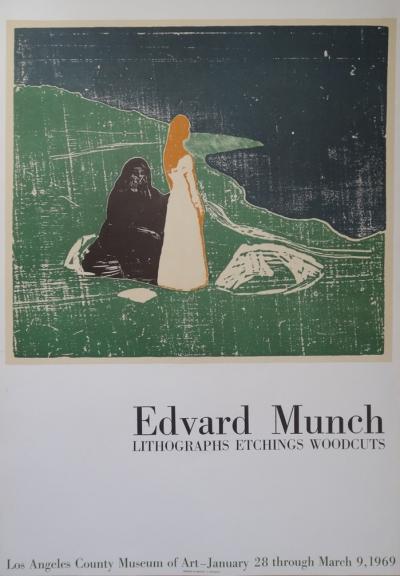Edvard MUNCH : Jeunesse et vieillesse, Affiche en lithographie originale - Mourlot 1969 2