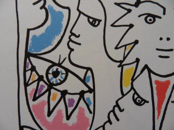 Jean COCTEAU - La concertation en Europe, 1961, Lithographie 2