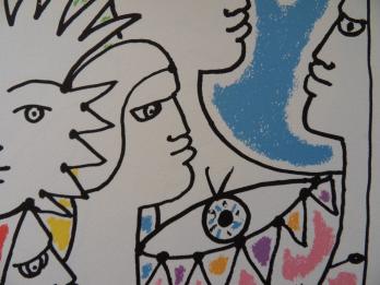 Jean COCTEAU - La concertation en Europe, 1961, Lithographie 2
