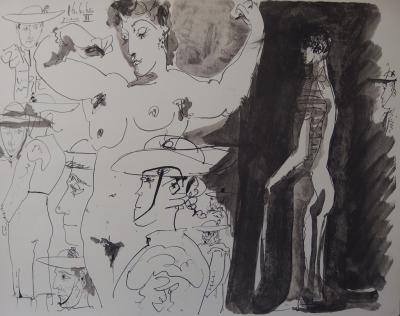 Pablo PICASSO (d’après) - Femme et toréador, 1960, Lithographie signée 2