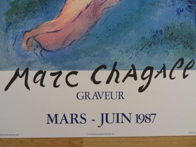 Marc CHAGALL : Daphnis et Chloé, Affiche originale d’époque 2