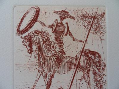 Salvador DALI - Don Quichotte, 1965, Gravure signée 2