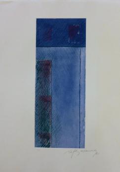 Alberto RAFOLS-CASAMADA - Barcelona 3, 1981, Gravure signée, datée et justifiée 2