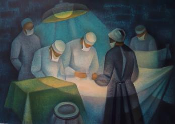Louis TOFFOLI - Chirurgie, Lithographie originale signée 2