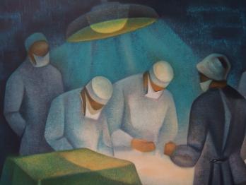 Louis TOFFOLI - Chirurgie, Lithographie originale signée 2